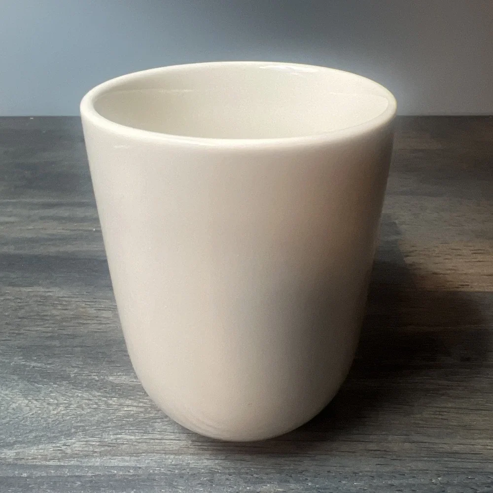 Crate & Barrel‎ GRAEDEN Light Gray & White Replacement Mug Cup Coffee Tea